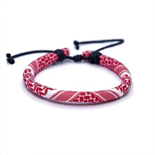 Keffiyeh Palestina Armband - Rood
