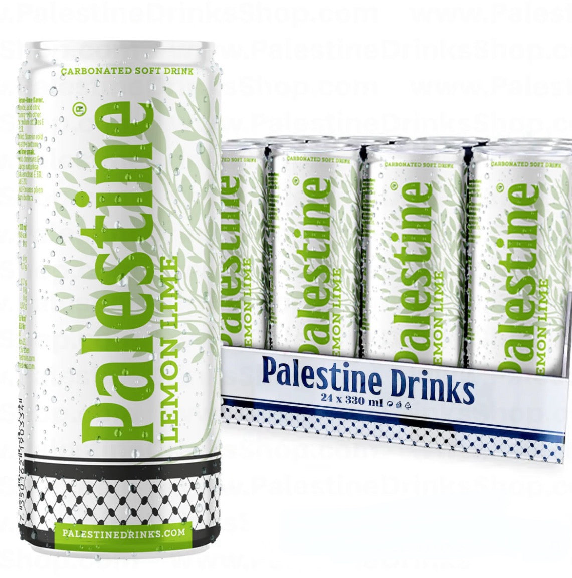 Palestine Drinks Lemon Lime - blikje detail