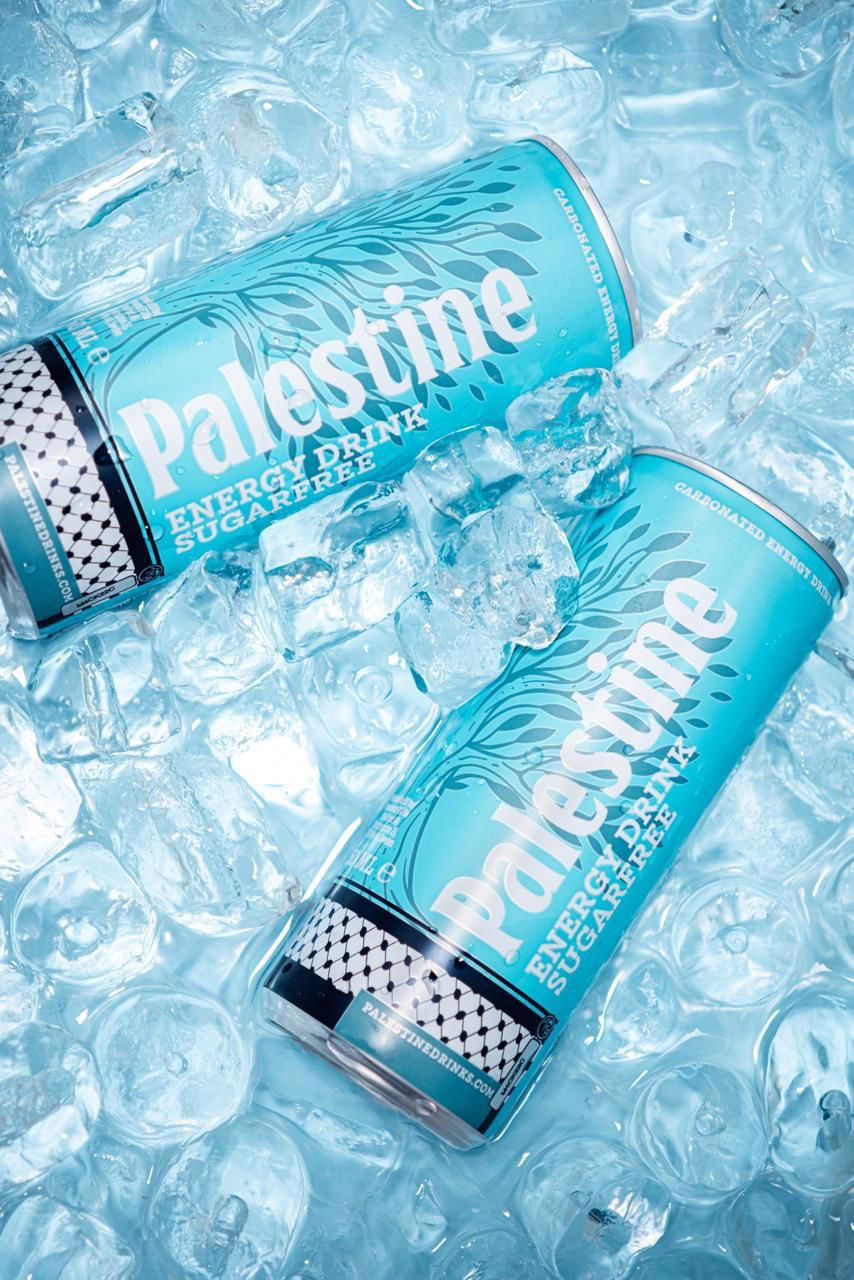 Palestine Drinks Energy Sugarfree - blikje detail