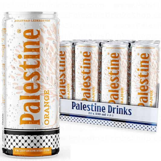 Palestine Drinks Orange - blikje detail
